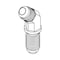 Tompkins Hydraulic Fitting-Stainless06MJ BULKHEAD UNION 45-SS SS-2702-06-06-FG - alternate 1